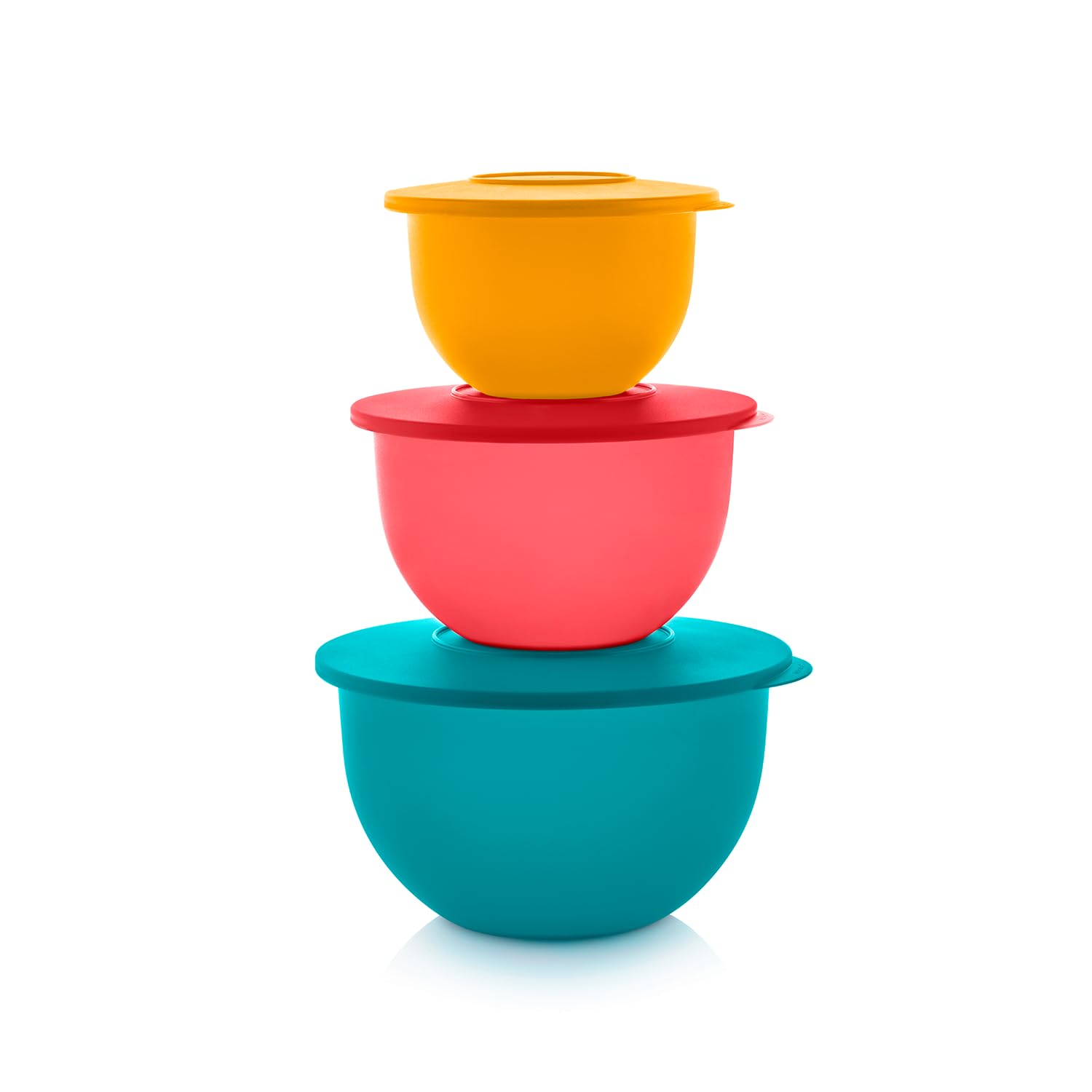 Tupperware Impressions Klassisches Frischhalteset mit 3 Schüsseln, mehrfarbig, spülmaschinenfest und BPA-frei (3 Behälter, 3 Deckel)