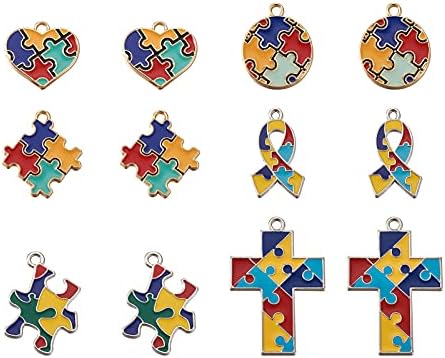 Craftdady 32Pcs Cat Dog Paw Prints Enamel Dangle Pendants 16 Colors Animal Footprint Metal Floating Charms with Jump Rings Lobster Claw Clasps for Jewelry Crafts Making