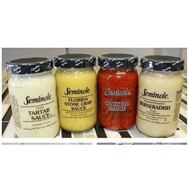 Seminole 4 pack seafood sauce stone crab tartar cocktail horseradish