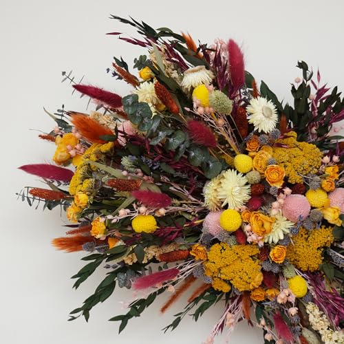 Adorno para boda con arco y flores secas decorativas miniatura 6