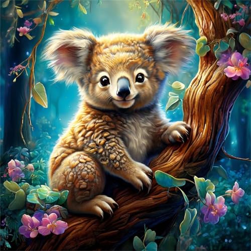 Rompecabezas para Adultos 200 Piezas Koala de la Jungla Puzzle Adultos,Entretenimiento Creativo Diversión,Decoración Familiar,Regalo para la Relajación