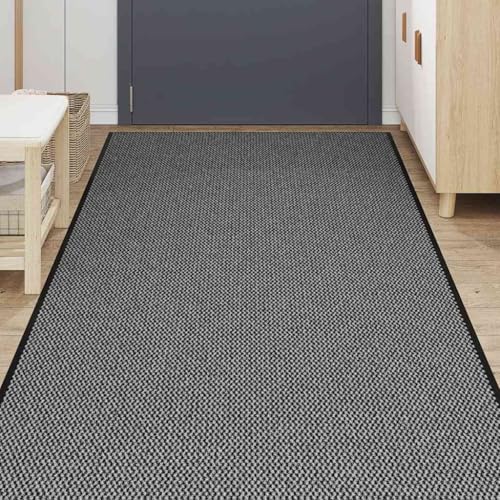 Tapis d'Entrée 115x500 cm Anthracite Grand Format de Passage - 3