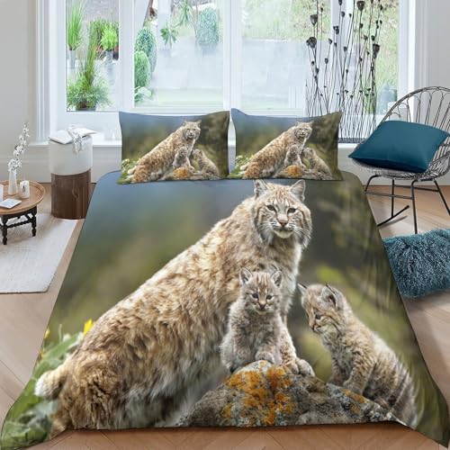 Parure de lit chevaux sauvages housse de couette double 3D - 4