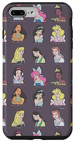 Coque iPhone 7 Plus/8 Plus Disney Princesses résistant aux rayures pour éviter les chocs