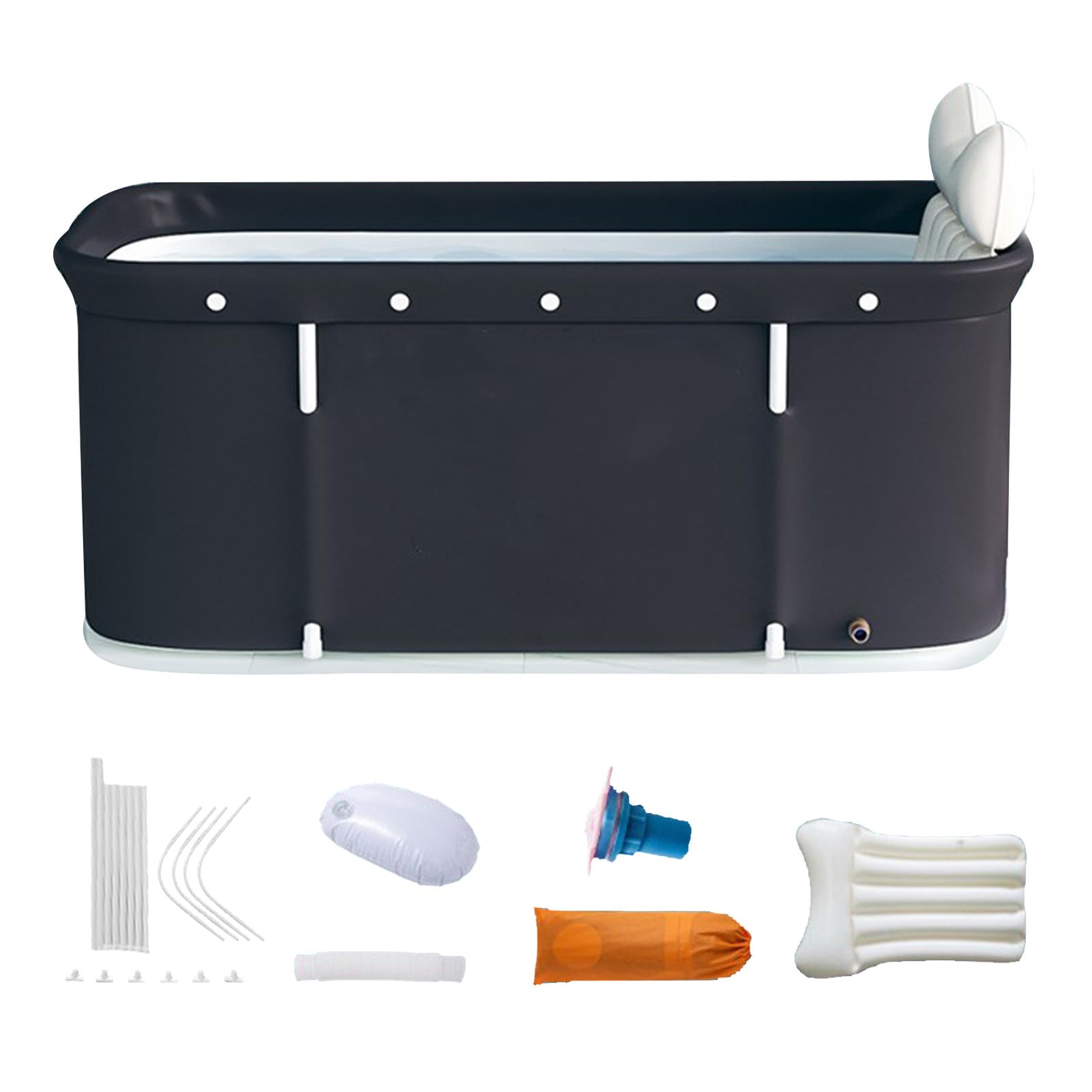 Bañera Plegable Portátil para Adultos Relajación SPA Interior