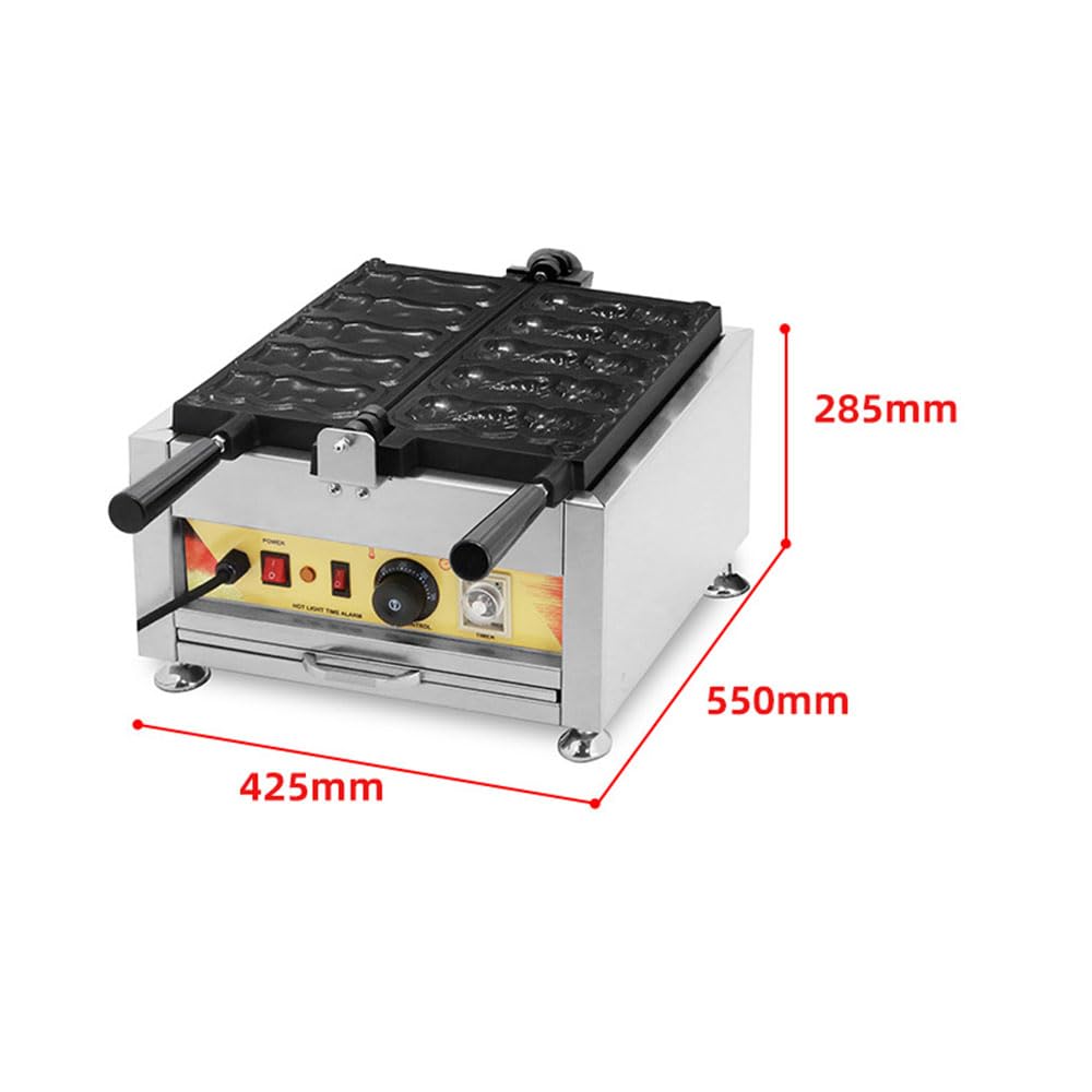 Cat Catching Fish Waffle Maker Commercial Cat Hugging Fish Taiyaki Machine (220v)