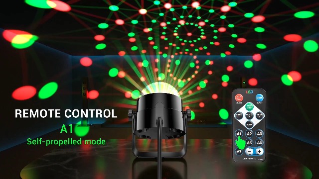 Image of Party Lights,Disco Light Disco Ball Dj Rave Lights Strobe Lights Sound Activated Stage Lights Projected Effect Dancing Light Remote Control for Birthday Xmas Wedding Bar Glow Party Christmas