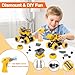 LUDILO 4PCS Take Apart Toys for 4 Year Old Boys Construction Toys with Electric Drill DIY Assembly Building Stem Toys Trucks Gifts for 3 4 5 6 7 8 Year Old Boys Girls Kids Learning Educational Toys