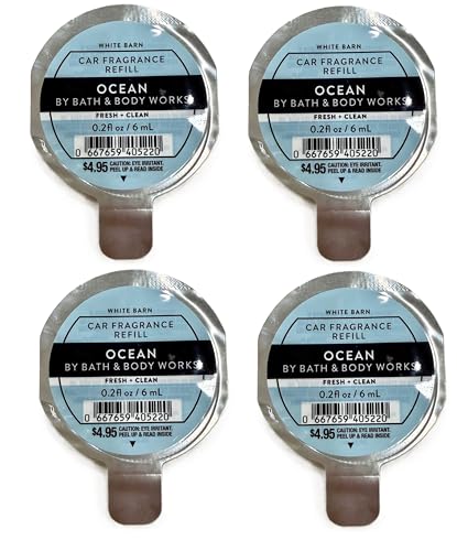 Bath and Body Works Car Fragrance Refill - Pack of 4 (Ocean)