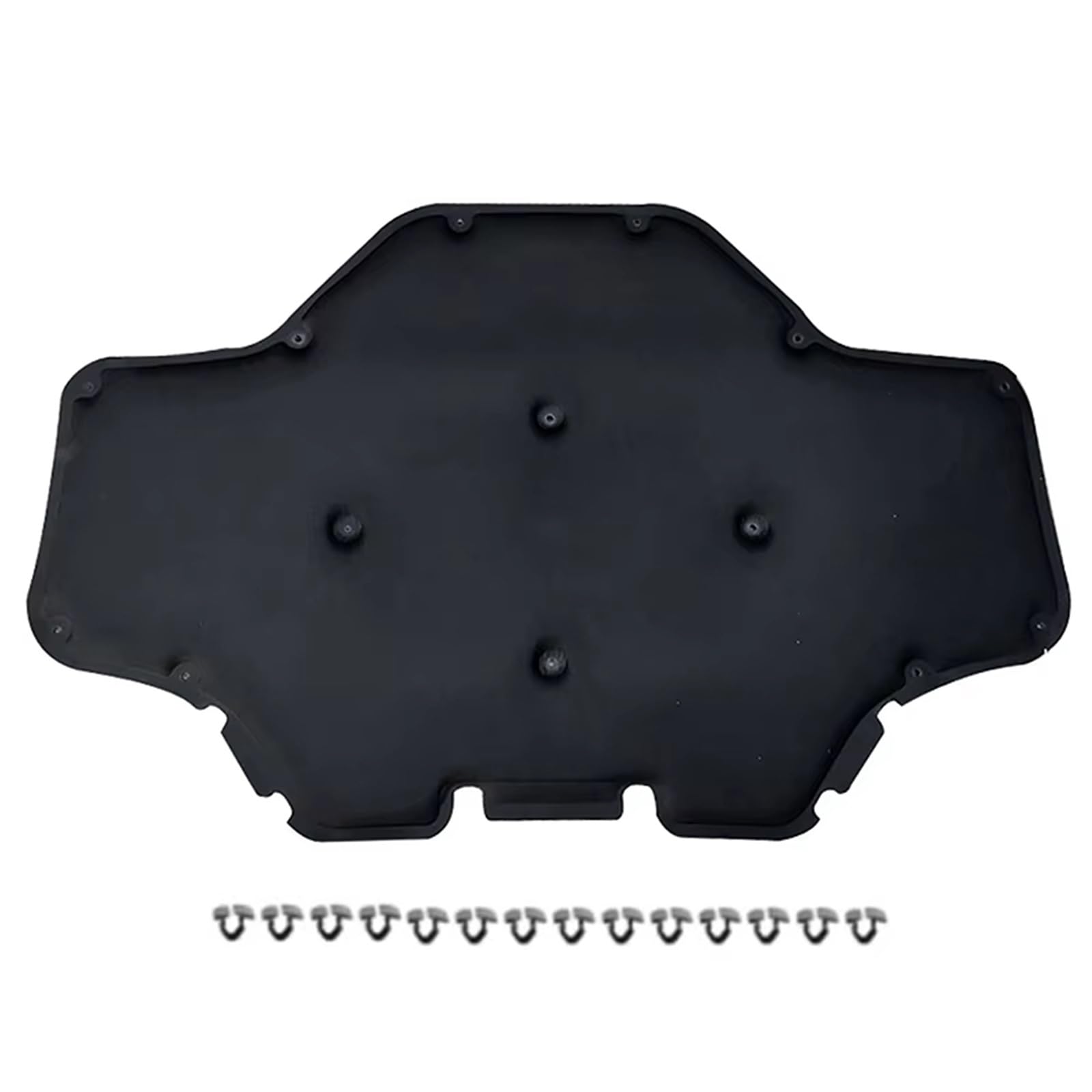 Mzbcusdio Black Acoustic Engine Cover Compatible With For X4 G02 2018 2019 2020 Engine Soundproof Cotton Car Accessories Front Hood With Buckle Bonnet Insulation Mat