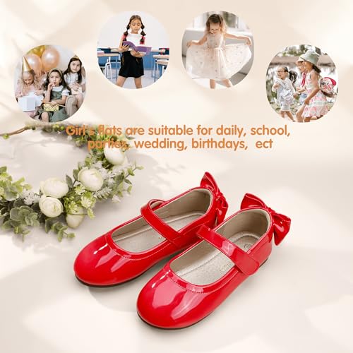 Image of PANDANINJIA Toddler Dress Shoes Flower Girls Ballet Flats