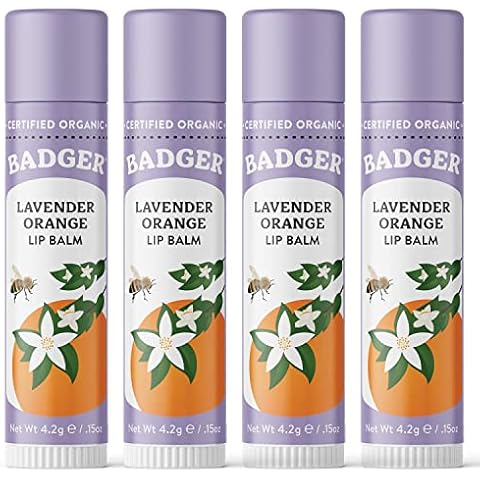 Badger Classic Lip Balm Lavender & Orange Cover