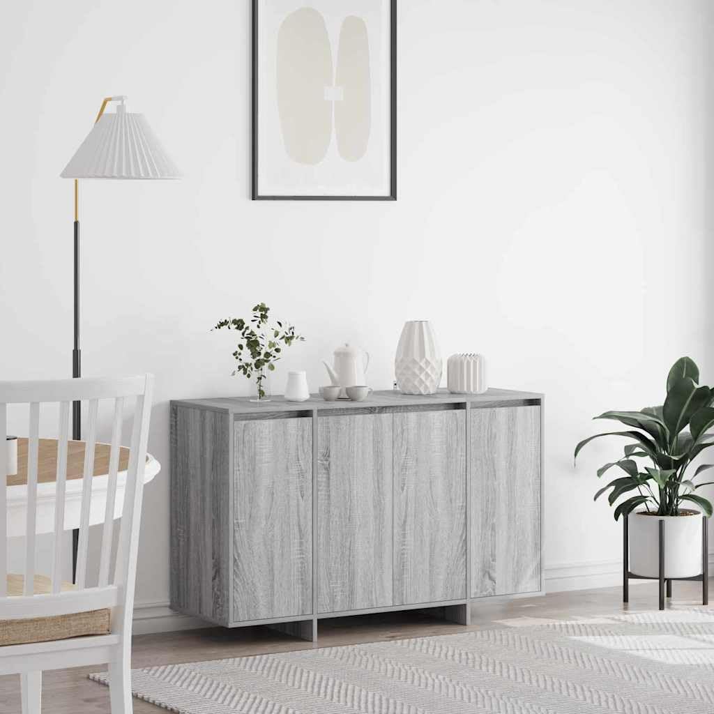 Credenza Grigio Sonoma 120x41x75 cm in Legno Multistrato