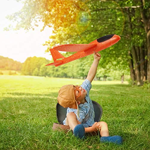 STOBOK 2 Peças de Brinquedos de Avião de Espuma Aviões de Lançamento de Mão Planador Modelo de Avião