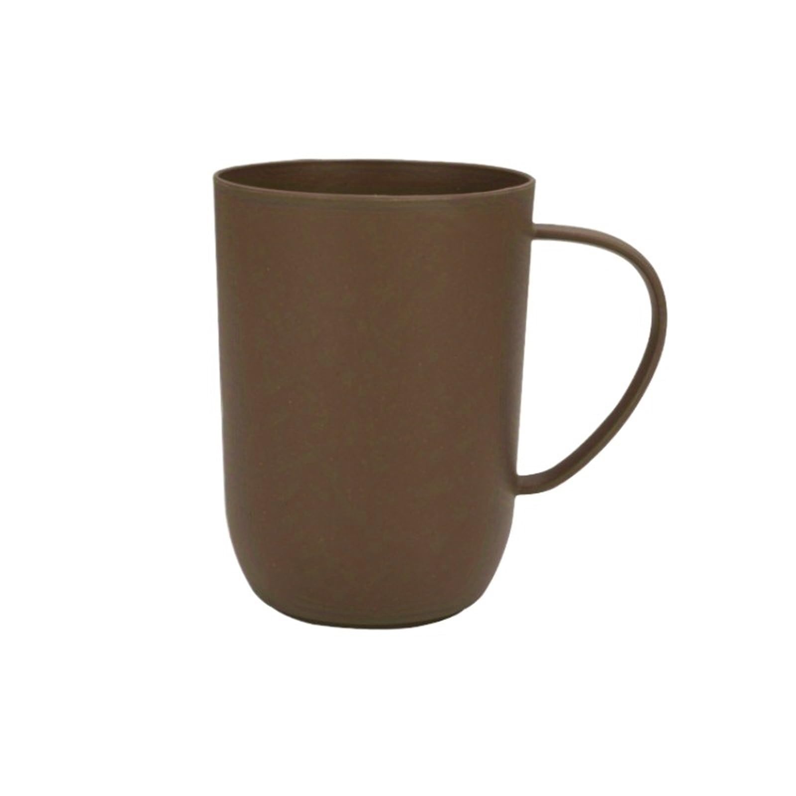 2Pcs Reusable Coffee Mugs, Water Bottle Mouthwash For Restaurant for Toothbrushes(Brown)