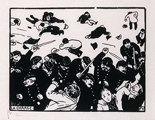 Cuadro en lienzo de La carga de Vallotton para decoración de salón y oficina de 60x90cm