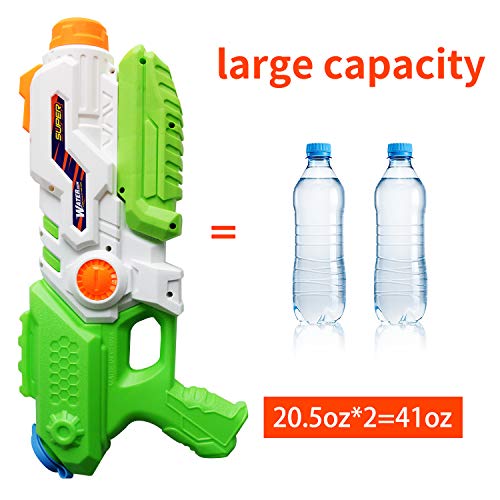 ToyerBee Water Gun for Kids, 2 Pack Squirt Guns 1200CC High Capacity &30-35 Feet Shooting Range, Water Toys for Kid&Adult