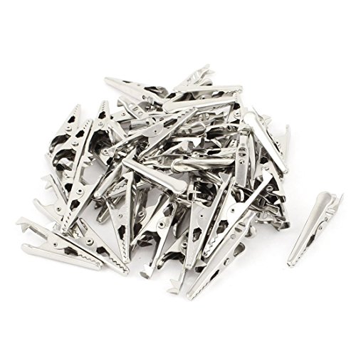 Preisvergleich Produktbild Krokodilklemmen - TOOGOO(R) 50 Stueck Metall isolierte Messleitung Krokodilklemmen