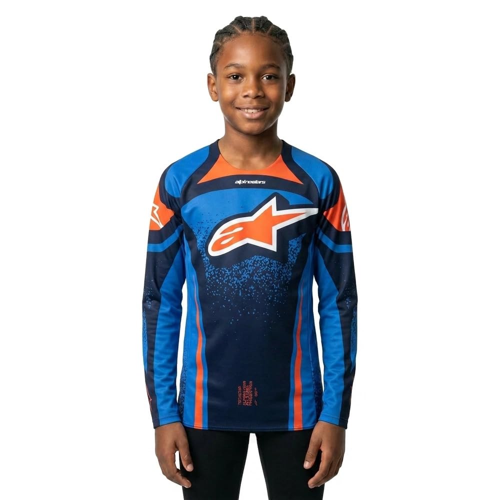 Alpinestars Racer Nomur Maillot de motocross enfant, dunkelblau, XXS