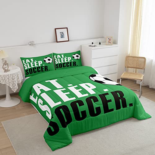 Image of Feelyou Football Bedding Set King Size 3Pcs for Boys Girls Women Men