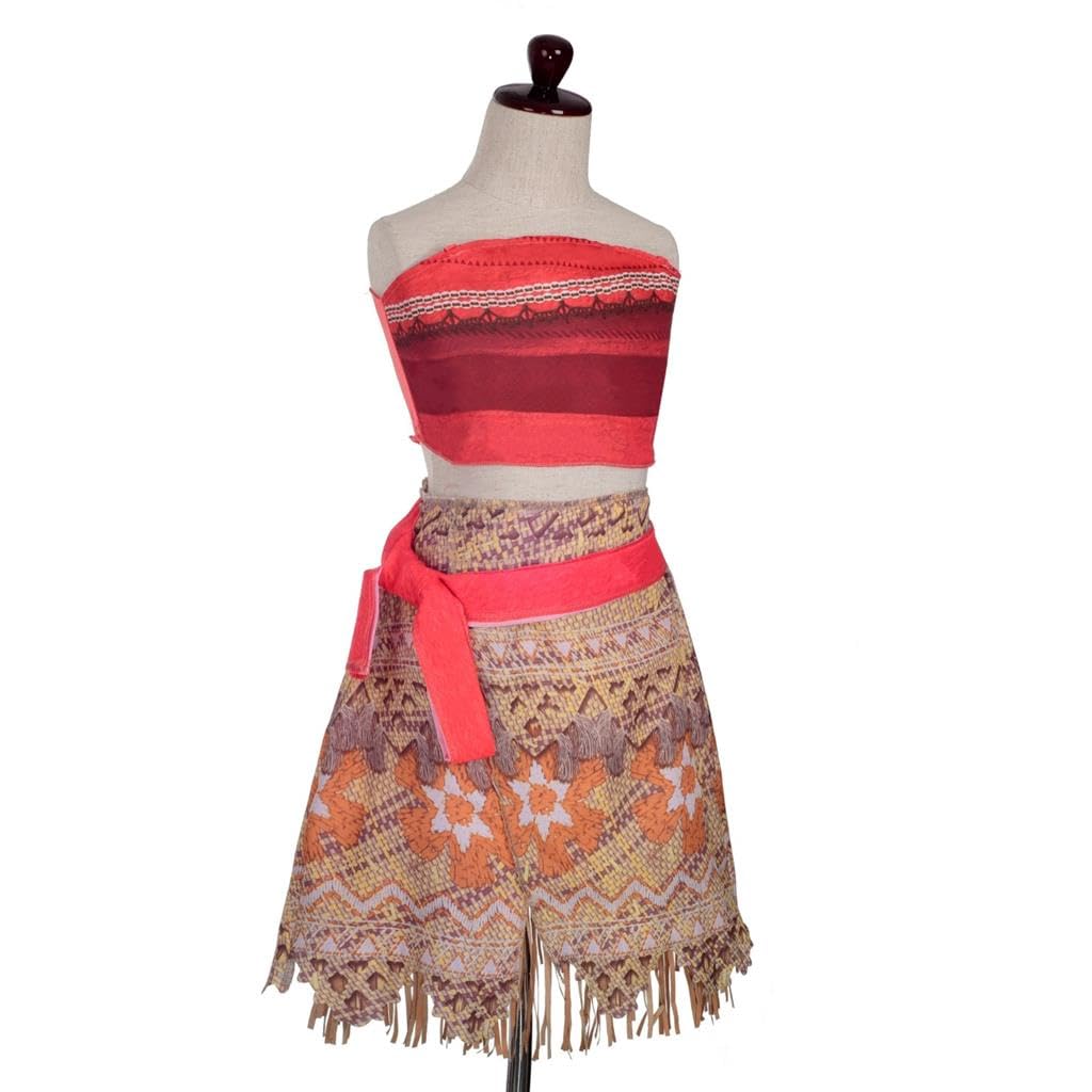 Lito Angels Princess Moana Dress Costume with Necklace Accessory for Girls Birthday  Party Carnival Costume Summer Clothing Size 5-6 Years : Amazon.com.be: Toys