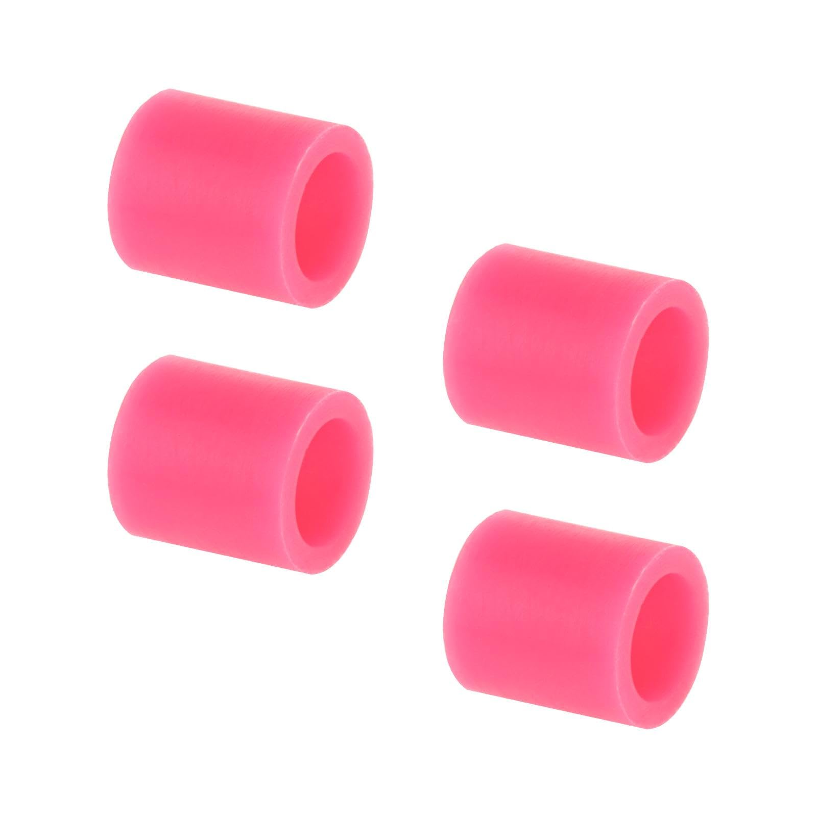 4X Rubber Roller Replacement, Rubber Roller Wheel for Electric Cutting Machine, Easy Installation, Rubber Wheel Mat Guide Accessories, Pink