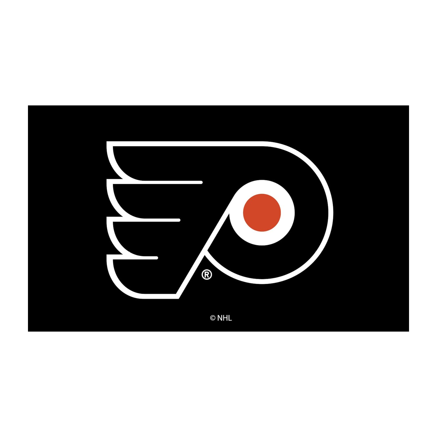Team Sports America NHL Philadelphia Flyers Sports Doormat | Indoor Outdoor Entrance | 28 x 16 Inches | Non-Slip Front Door Mats | Official Licensed | Sports Fans Entryway Welcome Rug