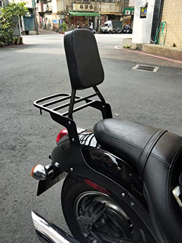 Motorcycle Accessories Sissy Bar Backrest With Luggage Rack Pad Compatible For Kawasaki Vulcan 900 Vn900 Custom Classic 1996-2021 #TOP6