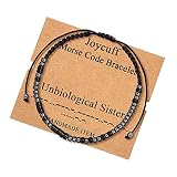 JoycuFF Gifts for Women Teen Girls Best Friend BFF Fashion Silk Wrap Bracelet Birthday Long Distance