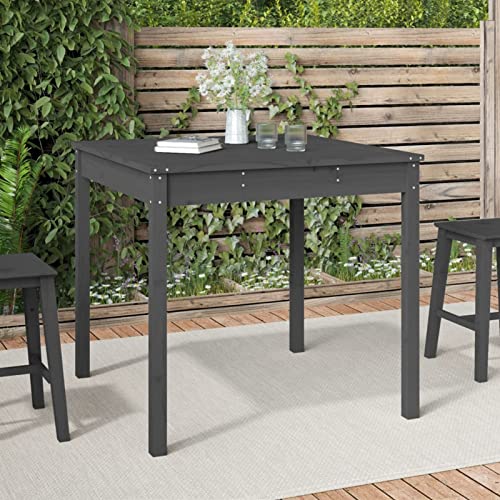 Table de jardin compacte en bois massif pour petits balcons