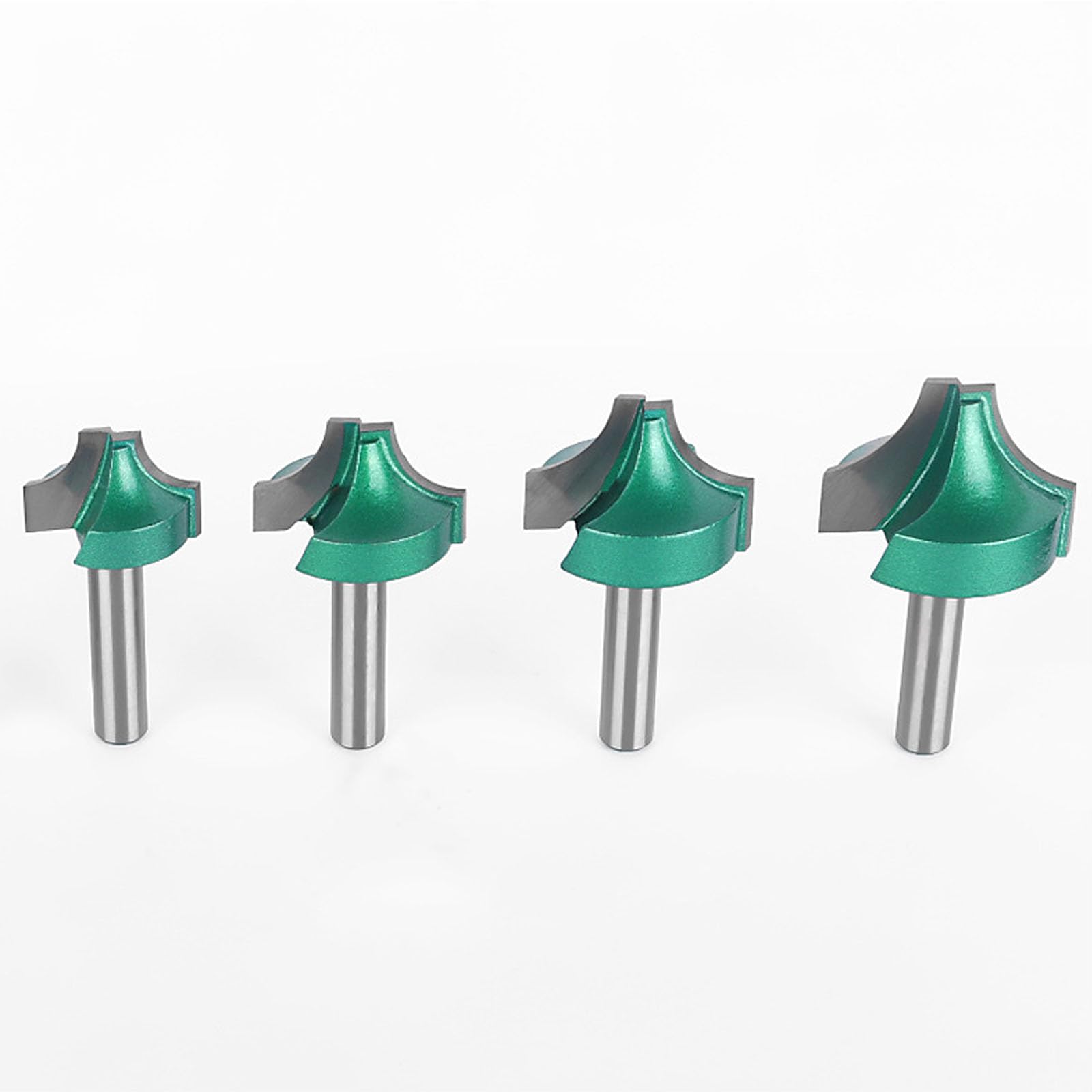 Set di router multiuso per la lavorazione del legno in lega con gambo da 8 mm, adatto per intaglio di precisione, scanalatura, taglio, fresa per metallo