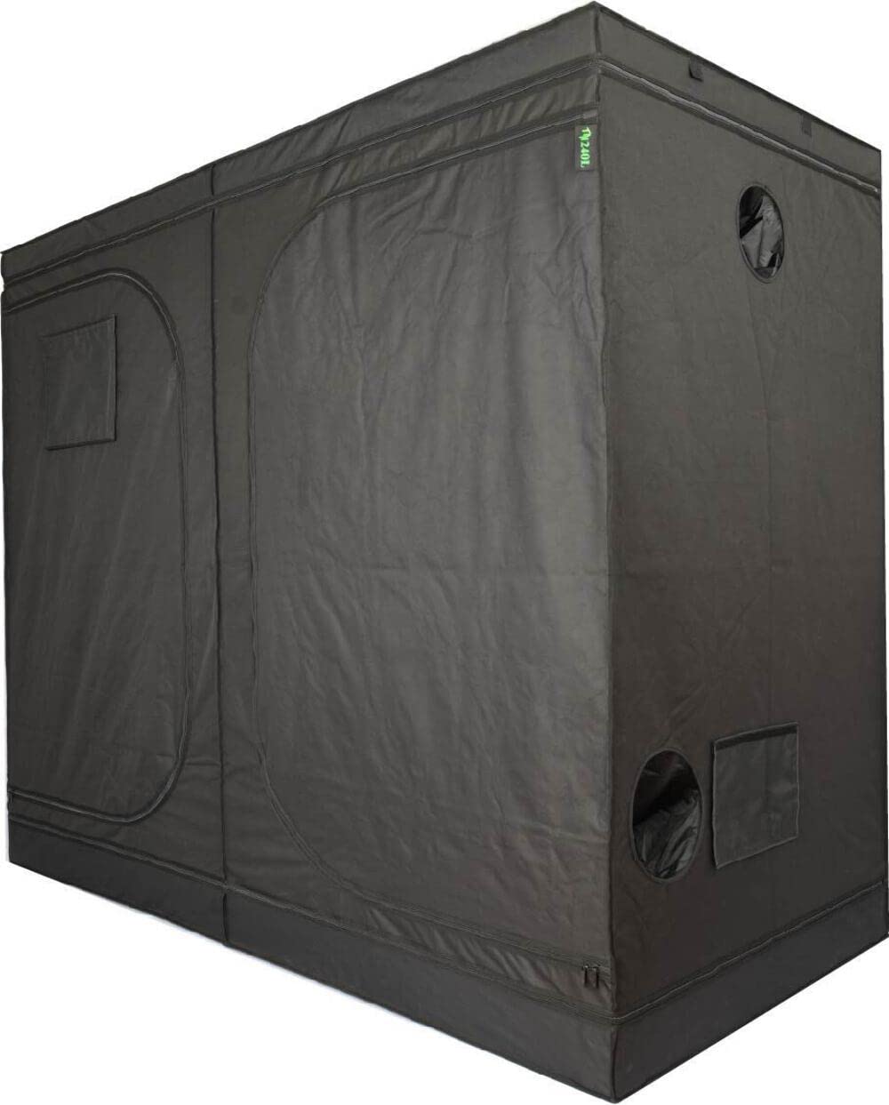 Growerz™ TNT-240L 240x120x200 cm, 5.76m^3 Black Mylar Grow Tent – Heavy-Duty Alloy Steel Frame, Observation Window, Multiple Vent & Cable Ports – Ideal for Hydroponics & Indoor Gardening — image 1