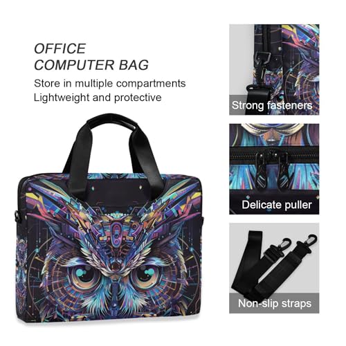Maletín para portátil ALAZA Owl Cyberpunk 13-15.6 pulg miniatura 5