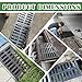 Cast Iron Drain Grate, 10 * 10in Heavy Duty Outdoor Drain Cover, B125 Class Channel Grate, Metal Sewer Grate, Black Square Drainage Grate for Concrete Floor, Yard, Driveway & Garage.