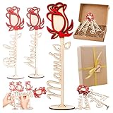 Sant Jordi Rosa de Madera Personalizada Día de la Madre, Día del Libro, Aniversario Personalizable Regalo Original Sant Jordi, Decoración Bodas (Rosa Madera)