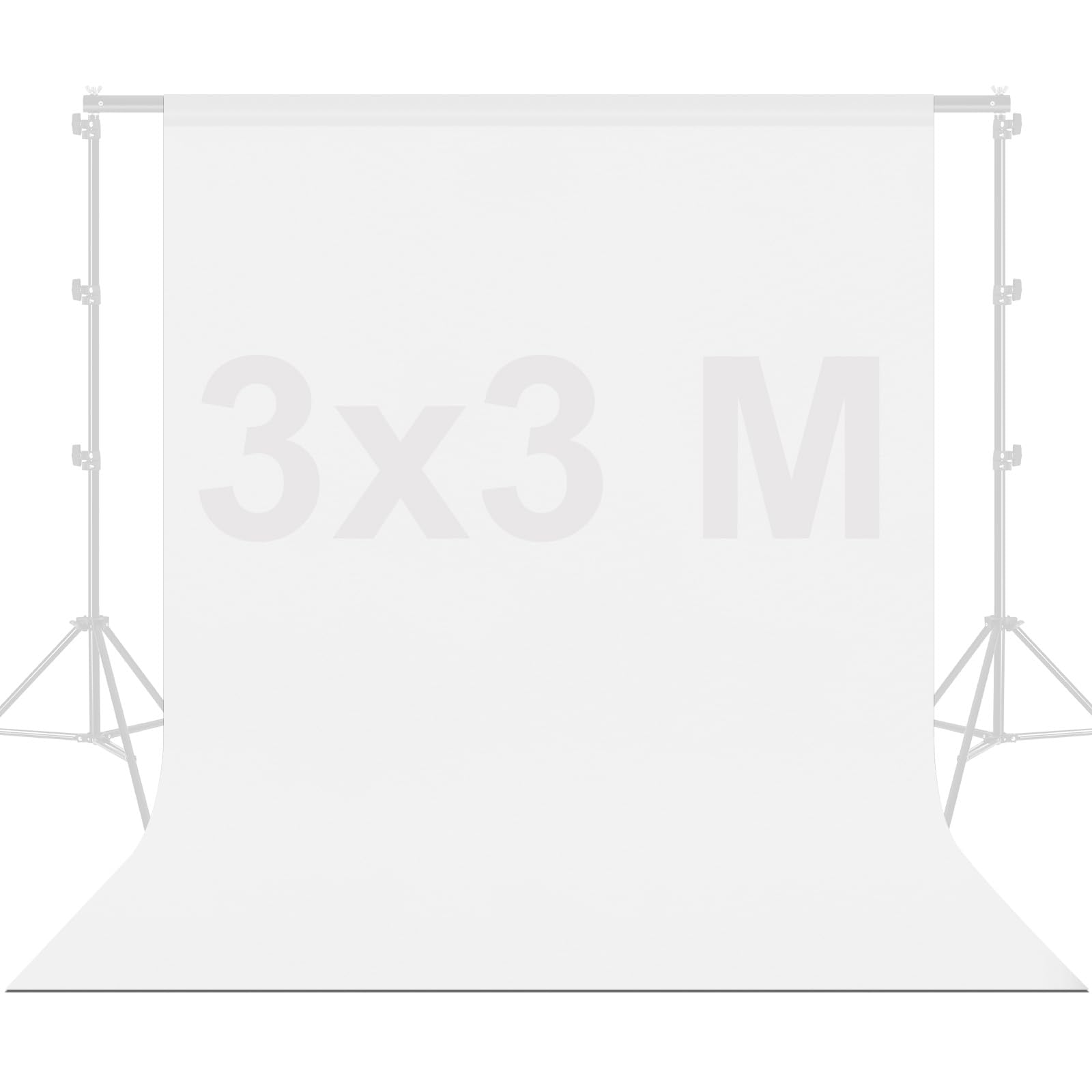 Amazon | Lightdow 撮影用背景布 白 300cm×300cm 折りたたみ バック