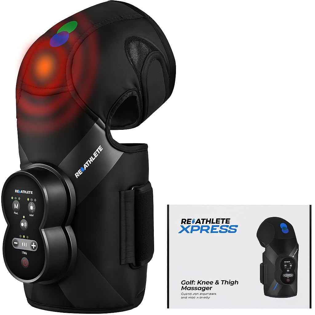 Xpress Knee Massager for Pain Relief | Leg Massager with Heat and Compression | Also Calf Massager or Thigh Massager | Massager for Circulation
