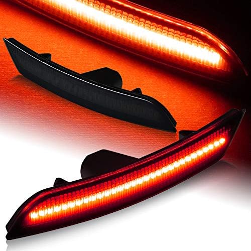 EPARTS Pair Smoke Lens LED Strip Rear Side Marker Light LED Rear Turn Signal Marker Reflector Lamp Fit For 2016-2018 Chevy Camaro