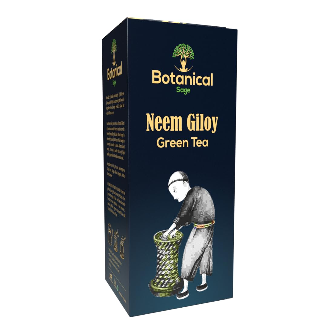 Botanical Sage- Neem giloy Green Tea 30 Pyramid Teabags | 30 Days Pack | Boosts Immunity | Luxury Tea | Selected (B0CLRWFGSW) Amazon Price History, Amazon Price Tracker