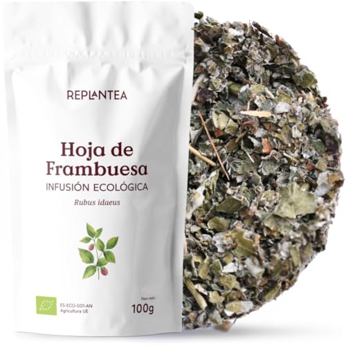 INFUSIÓN DE HOJA DE FRAMBUESA ECOLÓGICA (+50 Tazas) | Infusión Final del Embarazo | Té de Preparación al Nacimiento REPLANTEA®