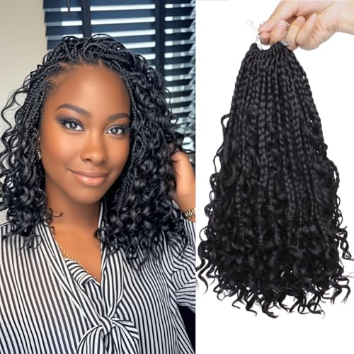 COOKOO 10 Inch Goddess Box Braids Crochet Hair...