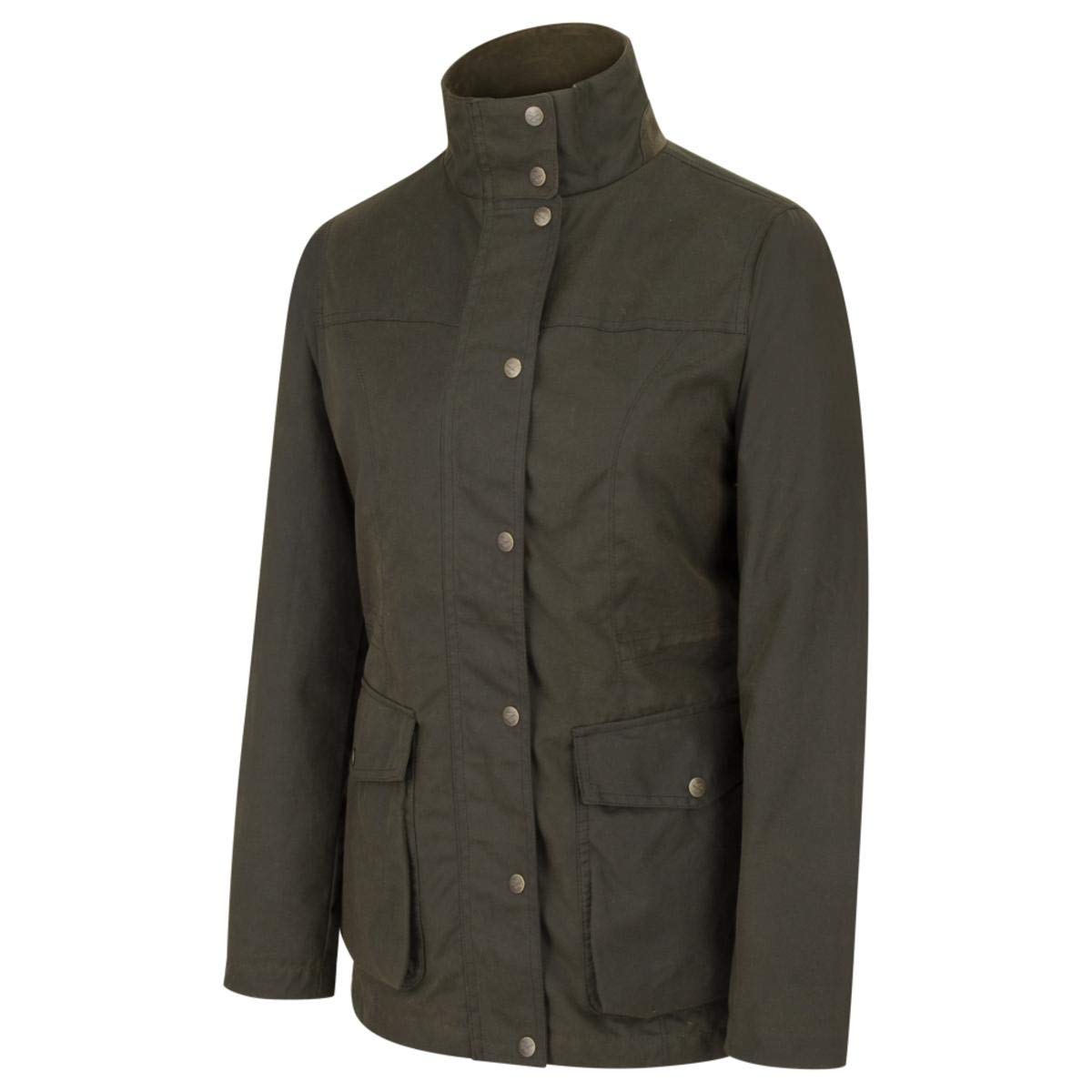 Hoggs of Fife Caledonia Ladies Waxed Waterproof Jacket Medium Brown Medium Brown