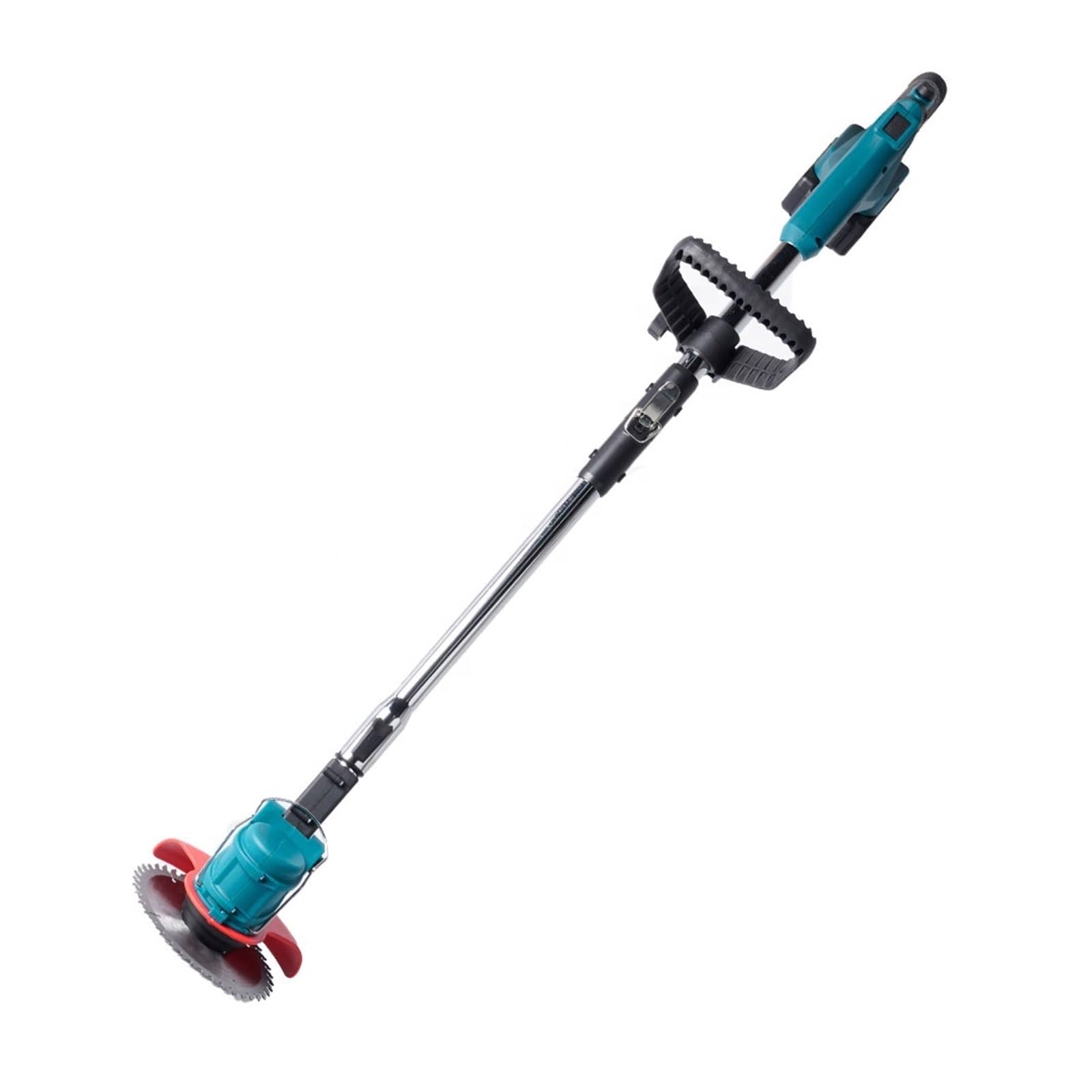 Desbrozadora, Cortacésped eléctrico de Mano, Recortadora Plegable, Herramientas eléctricas de Corte de poda de jardín Ajustables, batería de Litio, 8 Accesorios(1 Battery-01)