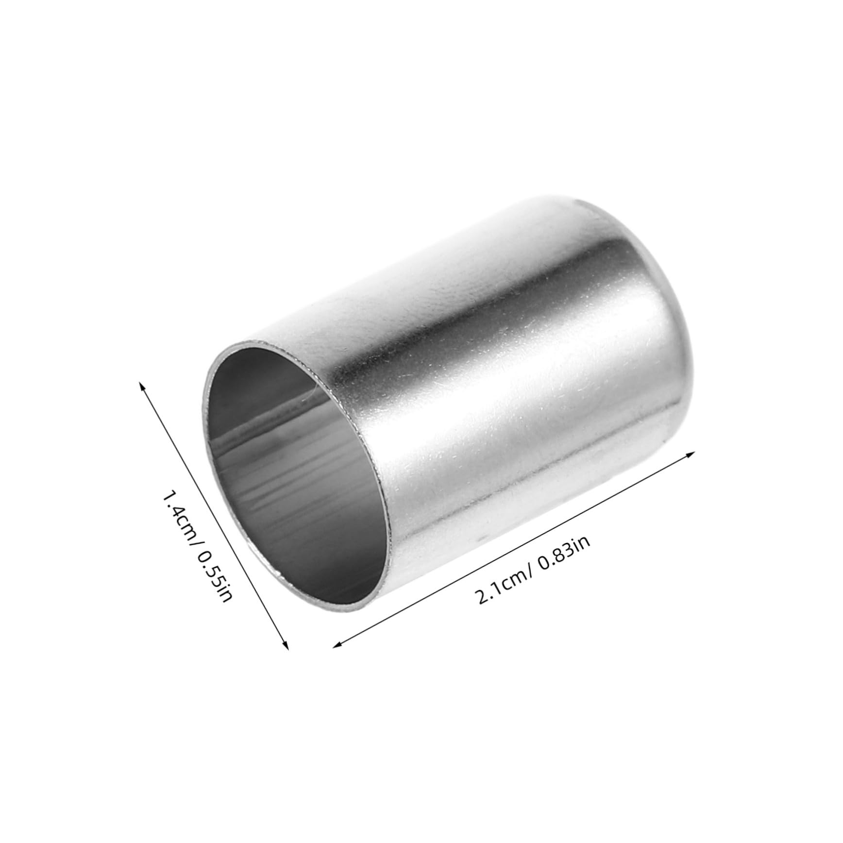 VILLCASE 100pcs Compression Pipe Sleeve Ferrules High-pressure Pipe Accessories Stainless Steel Hose Fitting Crimping Sleeve For Hydraulic Air Hoses