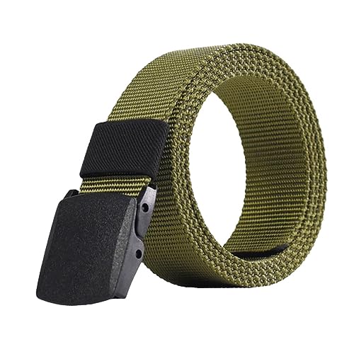 3pcs Quick-dry Canvas Belt for Men Breathable Plastic Buckle Outdoor Sports Training Daily Use