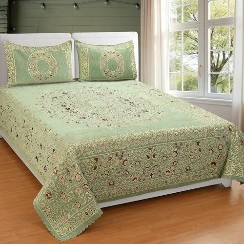 Image of Luxury Velvet Bedsheet - King Size Luxury Bed Sheet - Ultra Soft, Cozy & Warm Bedding for Bedroom - Hypoallergenic & Elegant Velvet Texture (BlackBerry 01 ANGOORI, Velvet Bedsheet)