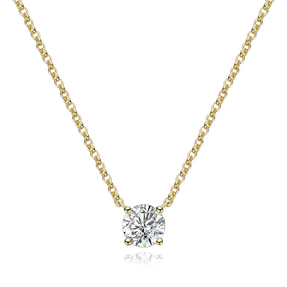 Bling Queen Womens Silver Plated Zirconia Pendant Necklace With Cable Chain, Single Stone Pendant Necklace, Cubic Zirconia Pendant Necklace, Stylish Chain Necklace, Special Gifts, O Chain Necklace (B0DCBW92Q2) Amazon Price History, Amazon Price Tracker