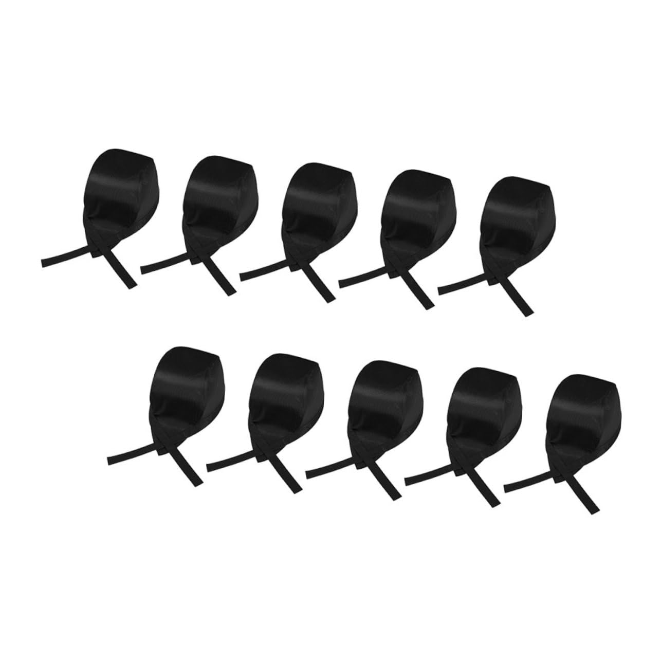 VALICLUD 10Pcs Unisex Chef Hats Caps for Restaurants Catering Cooking Comfortable Durable Stylish Serving Hats for Men Women Black