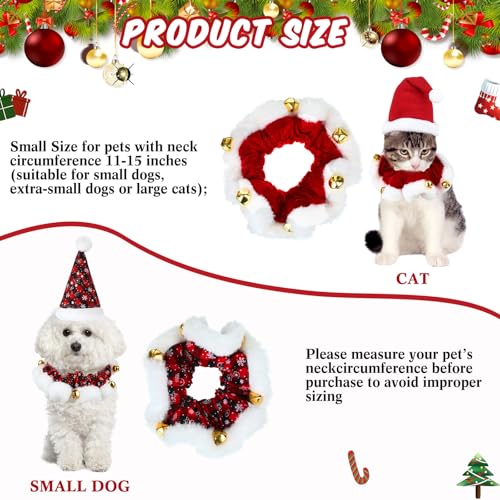 Sadnyy 4 Pack Disfraz Navideño para Perros Pequeños miniatura 2