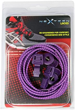 NextGen Laces Shoe Laces – Elastic No-Tie – Designed for Athletic Sport Shoes, Athletes and Kids – Running Gear Accessories – Fitness Exercise Equipment